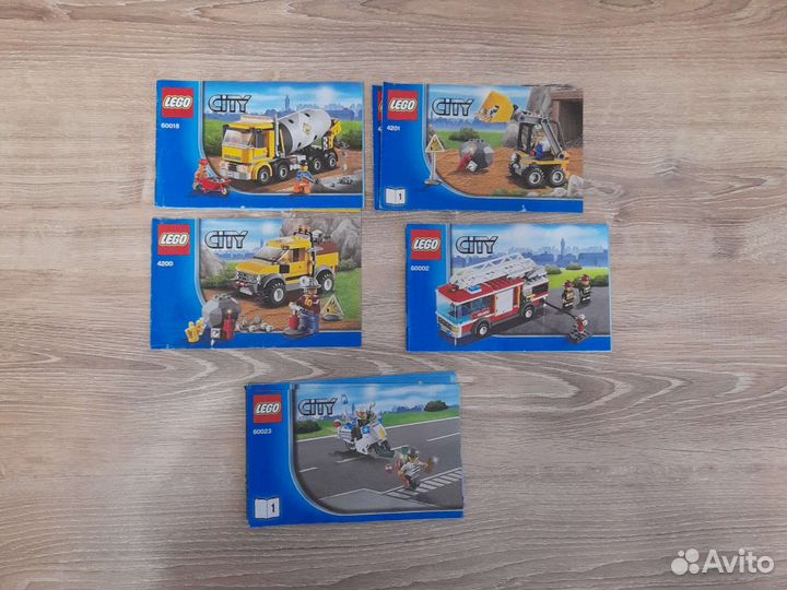 Лот Лего Lego City 60018, 4201, 4200, 60002, 60023