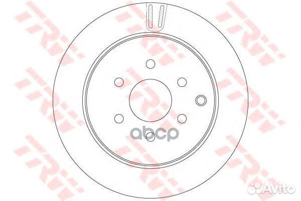 Диск тормозной зад DF6289 TRW