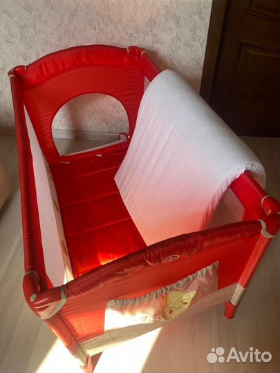 Детская кровать манеж с матрасом б/у