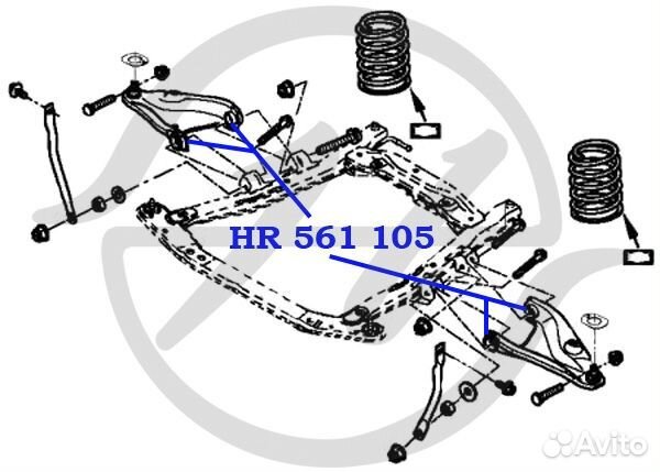Сайлентблок нижнего рычага передней подвески