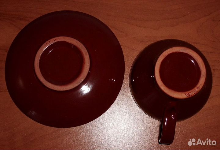 Чашка с блюдцем (чайная пара) керамика