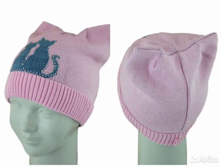 Шапка бини на флисе р.50-52 (новая)