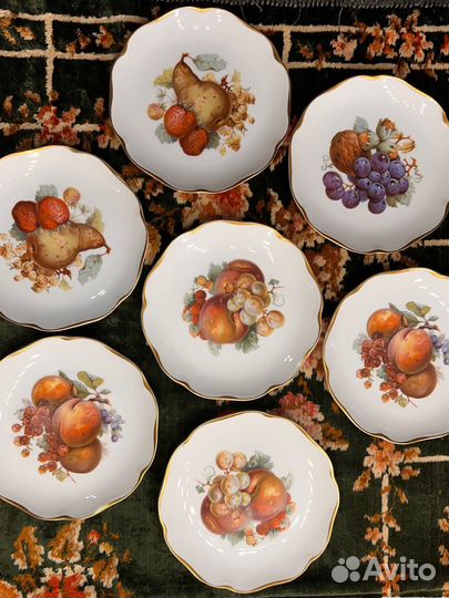 Тарелки гдр фруктовые