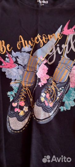 Трикотажная кофта с длинным рукавом р 164