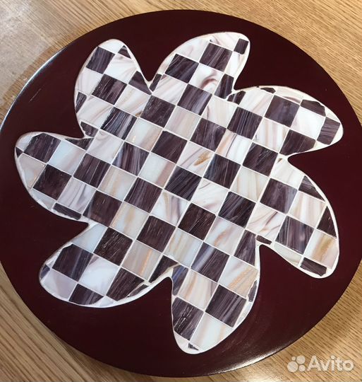 Поднос. Под цветок/под горячее. Мозаика