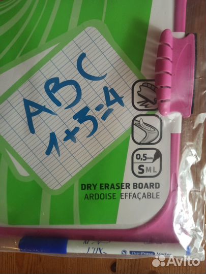 Двусторонняя доска новая для рисования с маркером