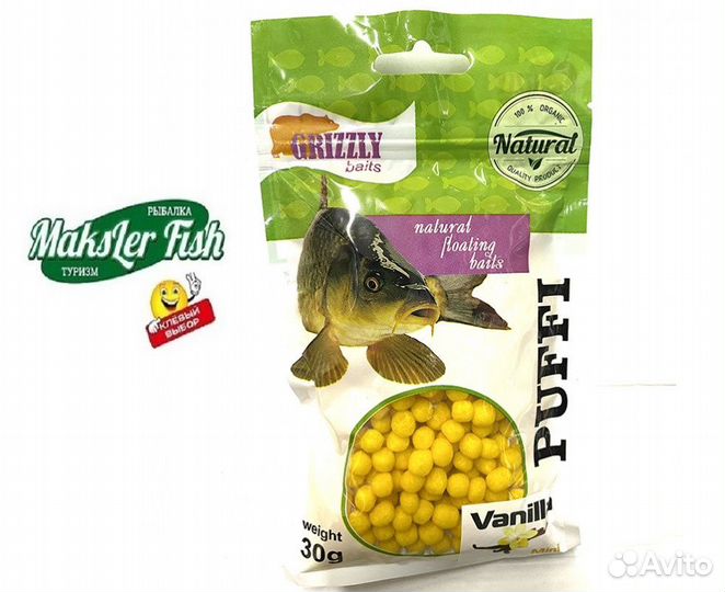 Воздушное тесто grizzly Puffi 30g ваниль