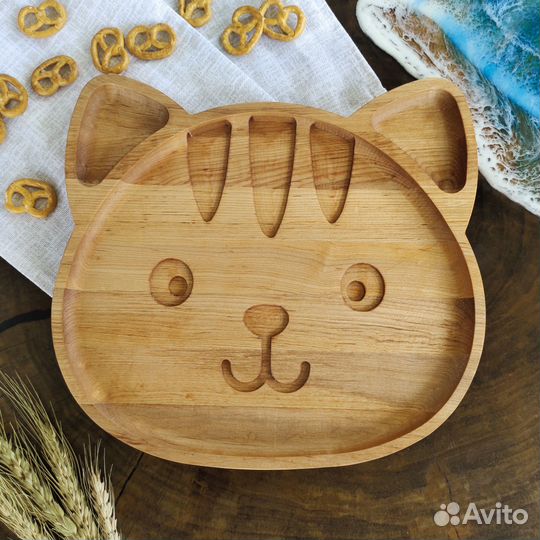 Деревянные тарелочки для детей,менажница