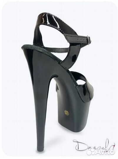 Туфли для танцев (стрипы двойки черные)