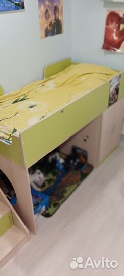 Детская кровать чердак домик