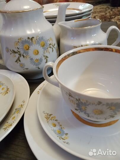 Чайный сервиз СССР Рижский фарфоровый завод