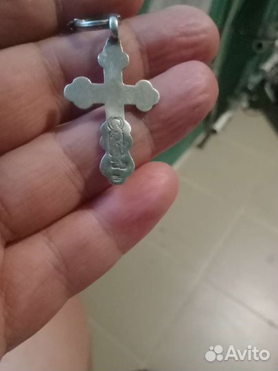Крестик серебряный 84 пробы