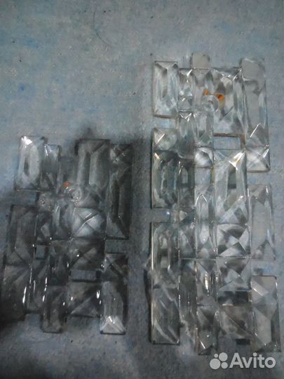 Каркас и Висюльки хрустальные для люстр СССР