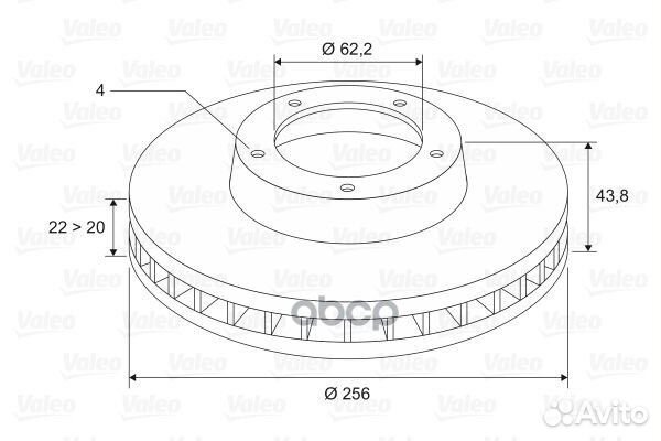 Диск тормозной перед hyundai solaris 1.4/1.6/1