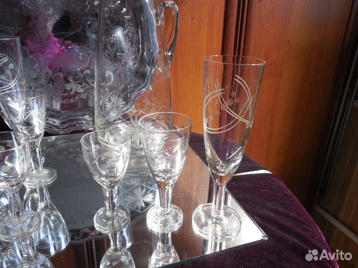 Рюмки советское стекло, винтаж СССР