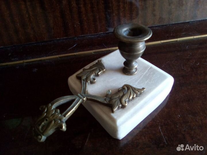Старинный подсвечник Бронза 19 век Россия