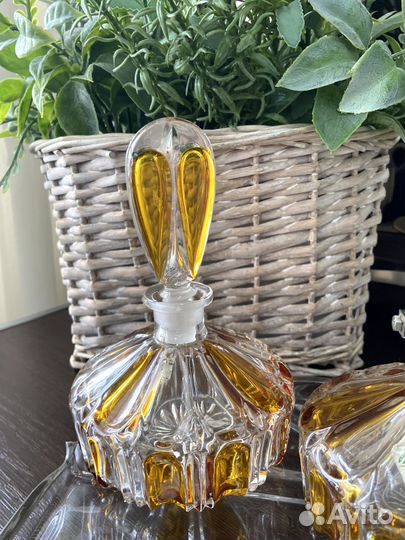 Хрустальный набор для туалетного столика