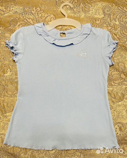 Жакет для девочки размер 30 рост 128+ 2 рубашки