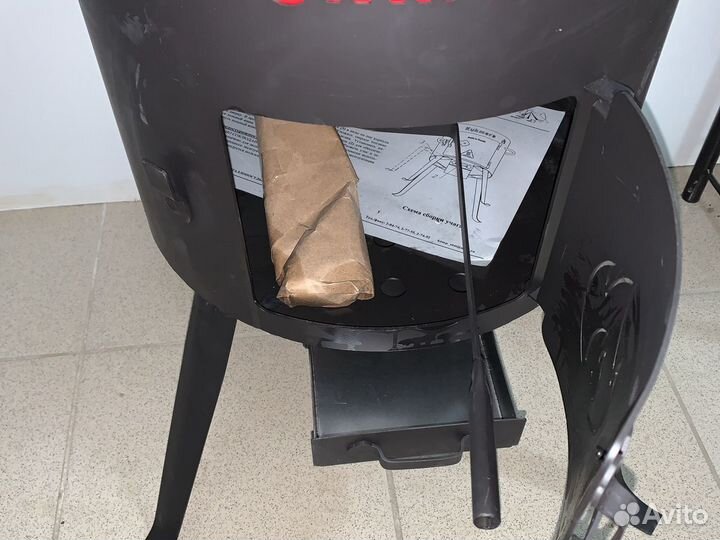 Учаг для казана с мангалом