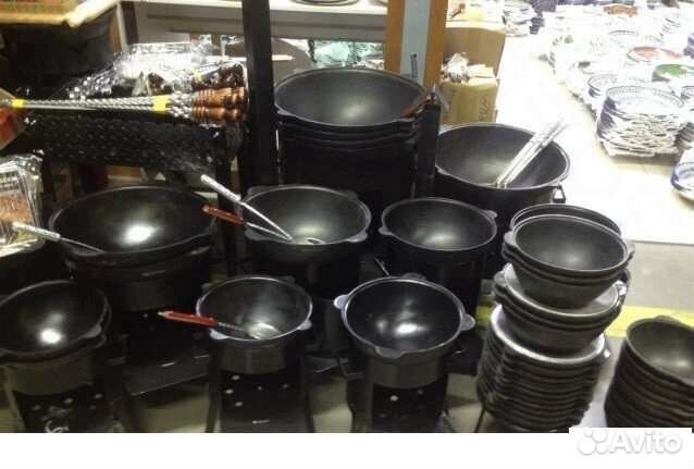 Казан чугунный узбекский алюминиевая крышка