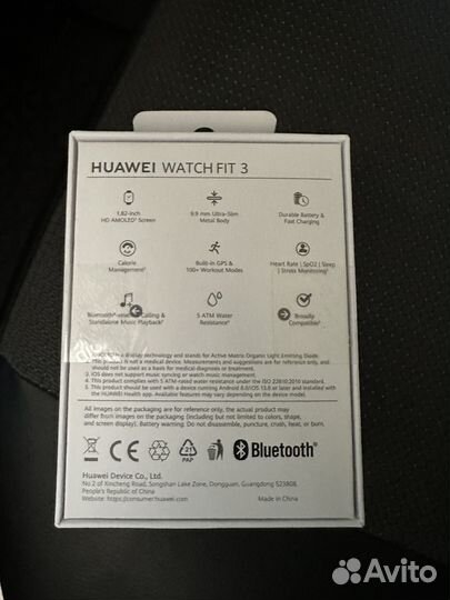 Смарт часы huawei watch fit3