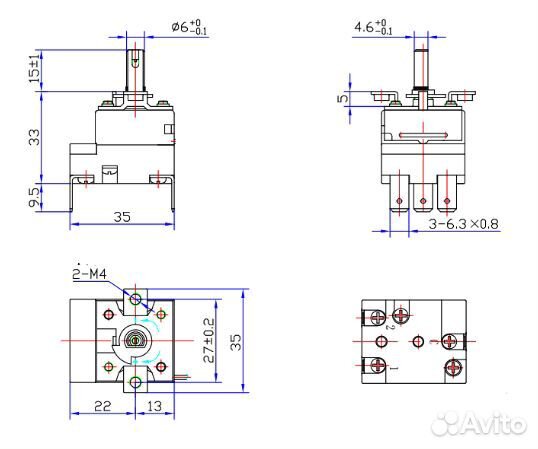 Термостат капиллярный 50-400C WZA-400E