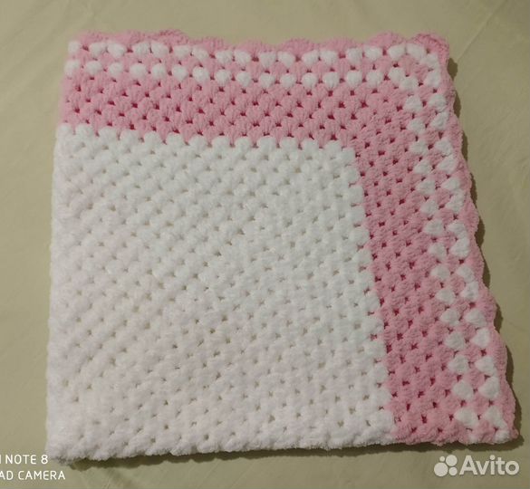 Детский вязаный плед новый