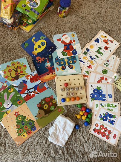 Фирменные деревянные игрушки мозаика Радуга Кидс