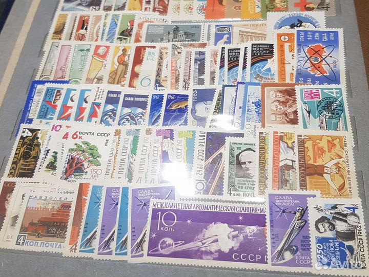 Почтовые марки СССР 1962 год негашеные