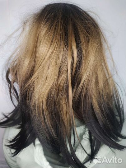 Парик короткий коричневый #4