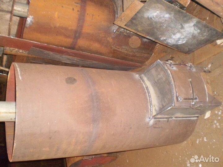 Банный круглый котел из 530 трубы