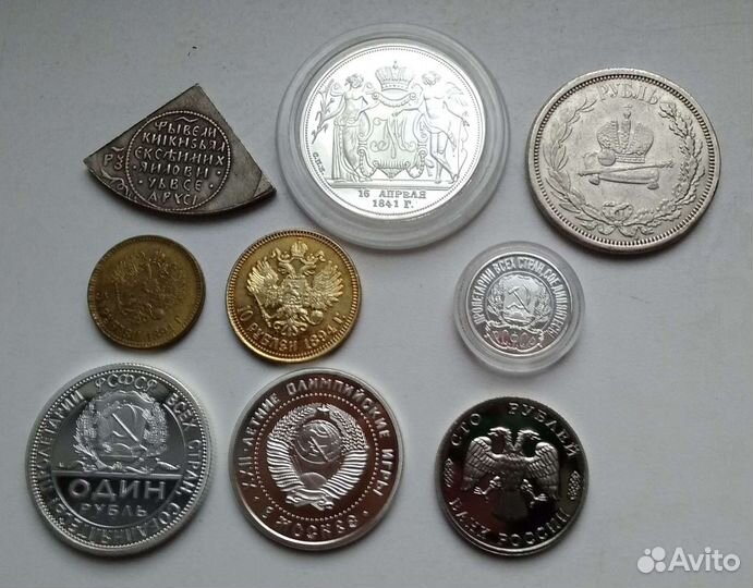 Жетоны, Копии: монет и царских наград 18-19 веков