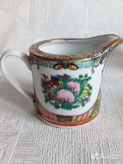 Антикварный китайский сервиз с ручной росписью