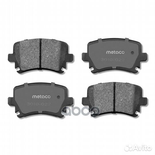 Колодки тормозные дисковые 3010-022 metaco