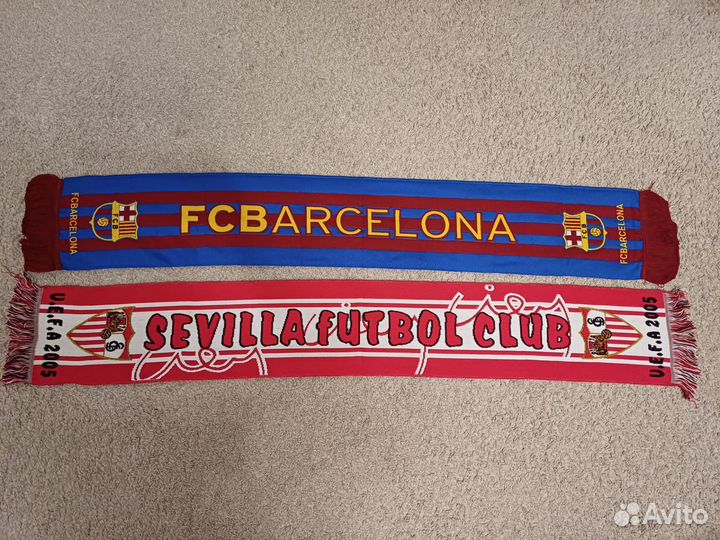 Футбольные шарфы Barcelona, Sevilla