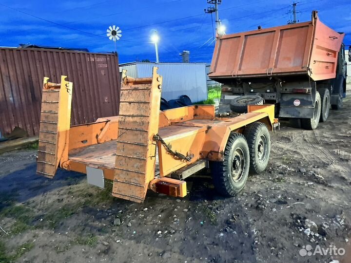 Прицеп трал (тяжеловоз) Тэмбо ПТСТ 2х3,5, 2007