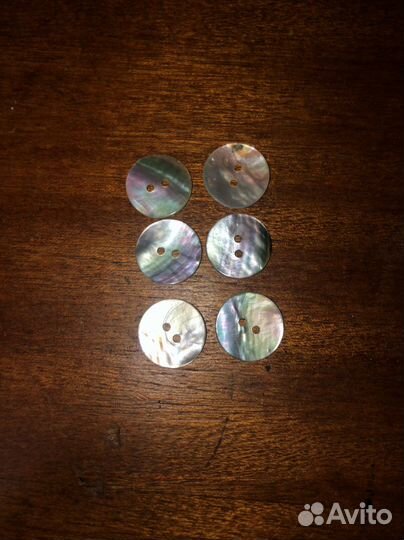 Перламутровые пуговицы набор (2 размера)