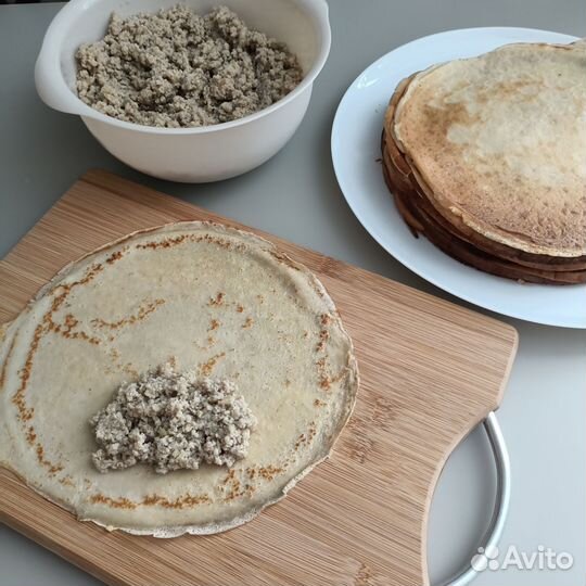 Блинчики домашние с мясом блины с начинкой сырники