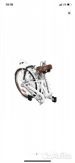 Складной велосипед Shulz Krabi V-brake белый новый