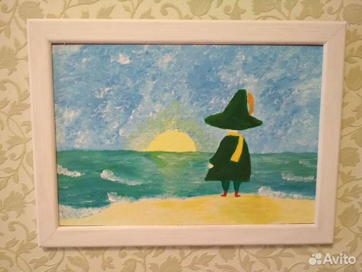 Картина Снусмумрик и море