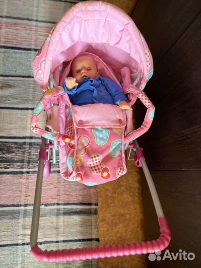 Коляска кукольная с пупсом zapf creation