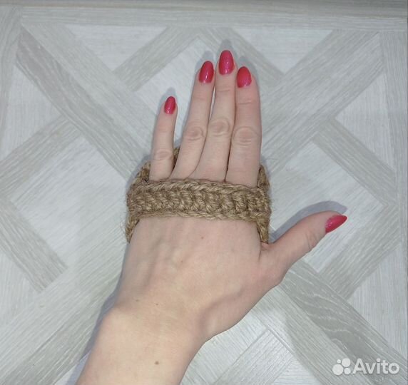 Эко мочалка для тела из натурального джута