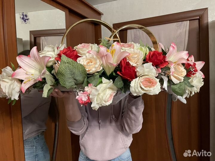 Свадебные кольца на машину