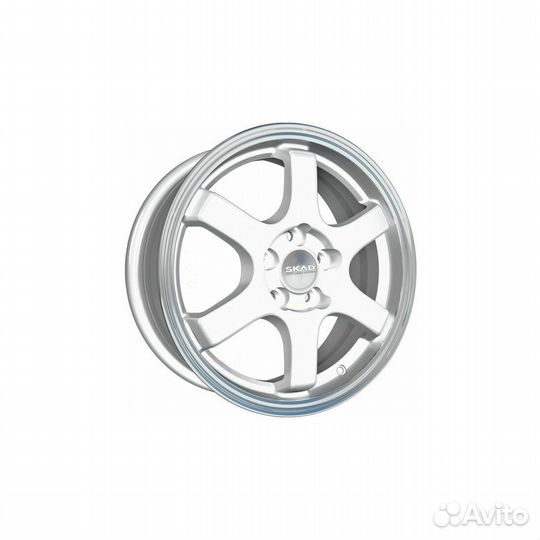 Литые диски 6x15 4x100 60.1 ET40 скад Киото алмаз белый