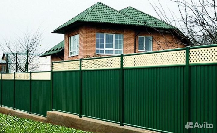 Забор из профлиста профессионально под ключ