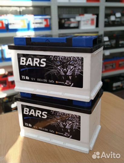 Акб Bars 75ah обратная полярность