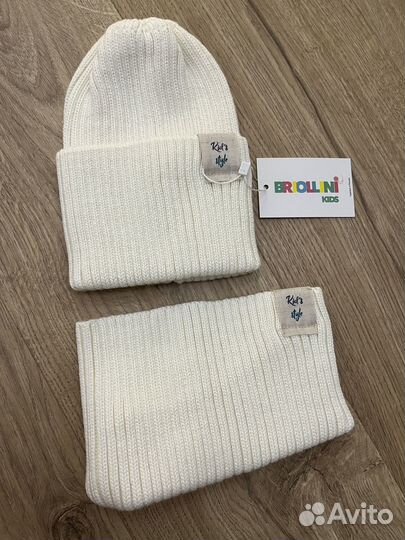 Шапка+снуд детский новое