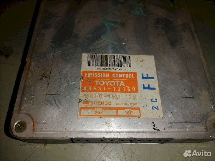 Блок управления двигателем 078200-7521 Toyota Cari