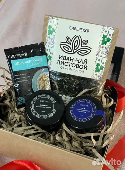 Подарочный набор чая / (с медом,вареньем)