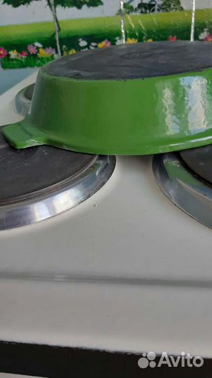 Чугунная эмалированная сковорода СССР